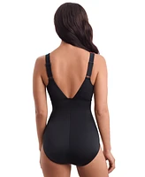 Shape Solver Sport by Mimi Flamingo Women's Wave-Power One-Piece Swimsuit