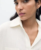 Mango Women's Linen Long Shirt