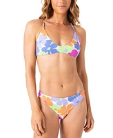 Roxy Juniors California Dreaming Reversible Bikini Top Hipster Bottoms