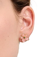 kate spade new york Gold-Tone Pastel Petals Stud Earrings