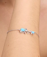 kate spade new york Silver-Tone Mama Elephant Stone Charm Bracelet