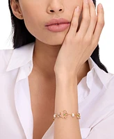 kate spade new york Gold-Tone Pastel Petals Bracelet