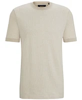 Boss by Hugo Men's Mixed Structures Regular-Fit T-Shirt