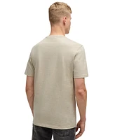 Boss by Hugo Men's Slub-Cotton Logo Detail T-Shirt