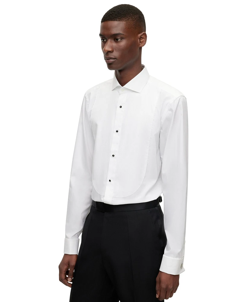 Boss by Hugo Men's Easy-Iron Stretch-Cotton Poplin Slim-Fit Dress Shirt