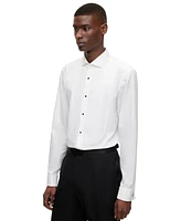 Boss by Hugo Men's Easy-Iron Stretch-Cotton Poplin Slim-Fit Dress Shirt