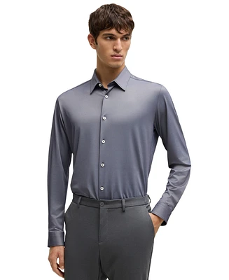 Boss by Hugo Men's Slim-Fit Performance-Stretch Shirt