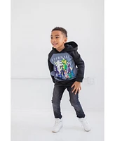 Eternals Little Boys Fleece Pullover Hoodie with Cape 3D nose