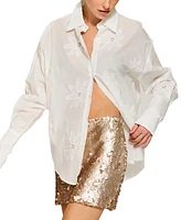 Line & Dot Women's Naida Sequin Mini Skirt