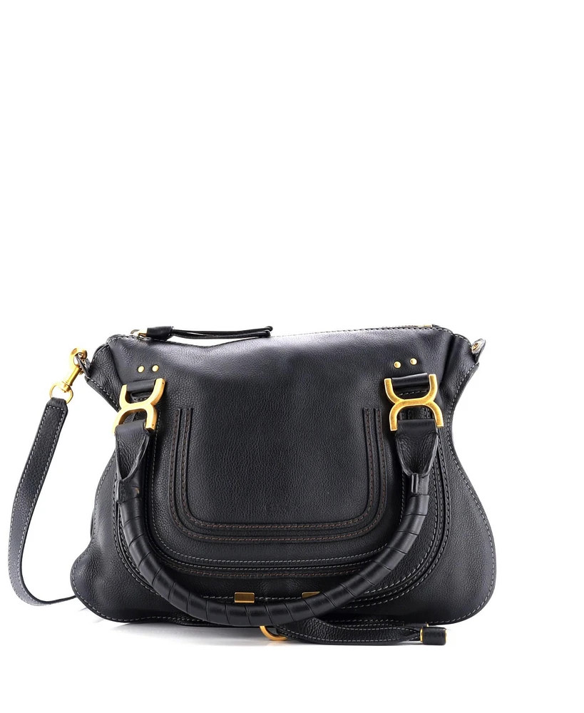 Pre-Owned Chloe Marcie Satchel Leather
