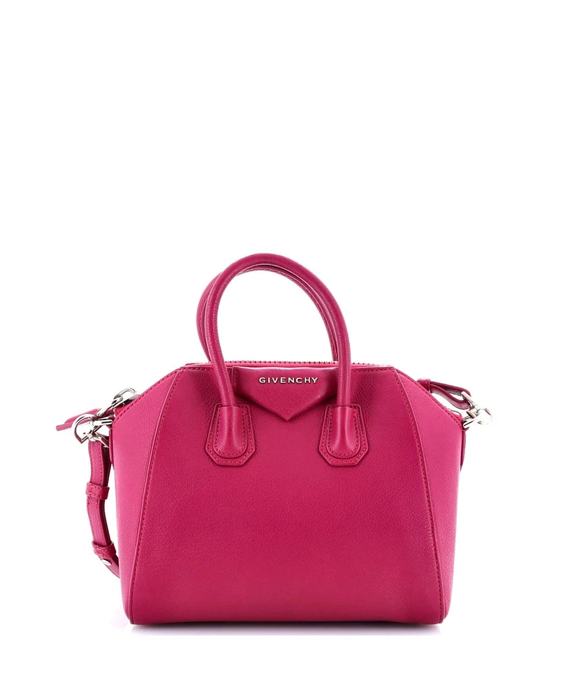 Pre-Owned Givenchy Mini Antigona Bag Leather