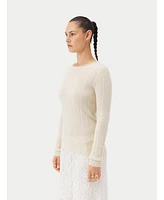 Gobi Cashmere Juniors' C-Neck Sweater