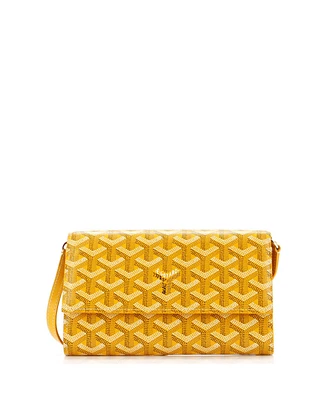 Pre-Owned Goyard Varenne Continental Wallet with Strap Coated Canvas