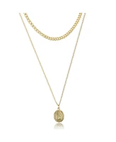 Jessica Simpson Layered Gold Pendant Necklace – Trendy Fashion Jewelry