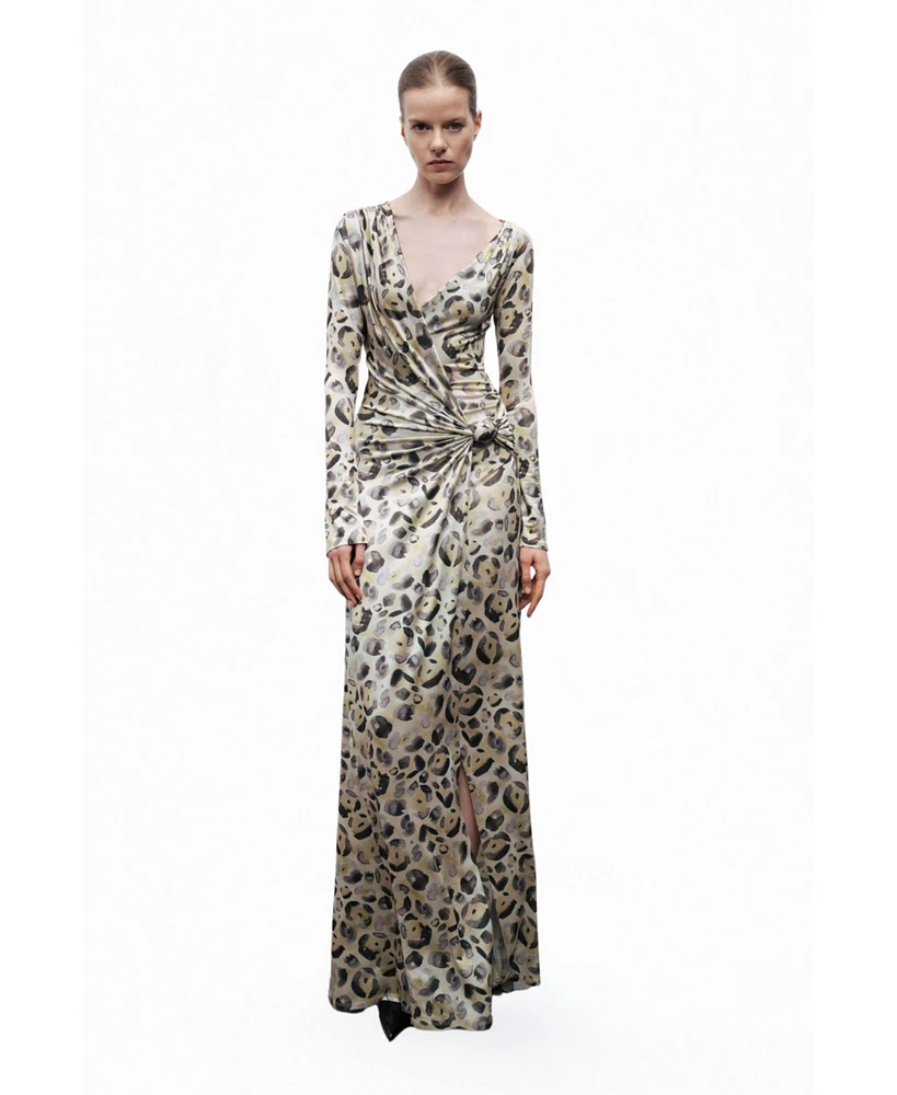 Nocturne Women's Twist Detail Maxi Dress