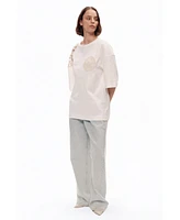 Nocturne Women's Embroidered Detail T-Shirt