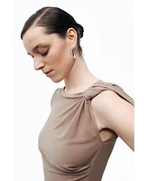 Nocturne Women's Crop Top with Twisted Detail