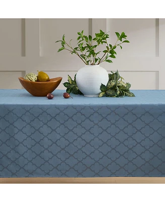Hlc.me Modena Fabric Tablecloth, Jacquard Fabric Table Cloth for Rectangle Table, Advanced Water Resistance, Fade, Wrinkle