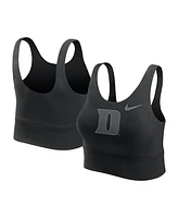 Nike Women's Black Duke Blue Devils Performance Long Line Sports Bra