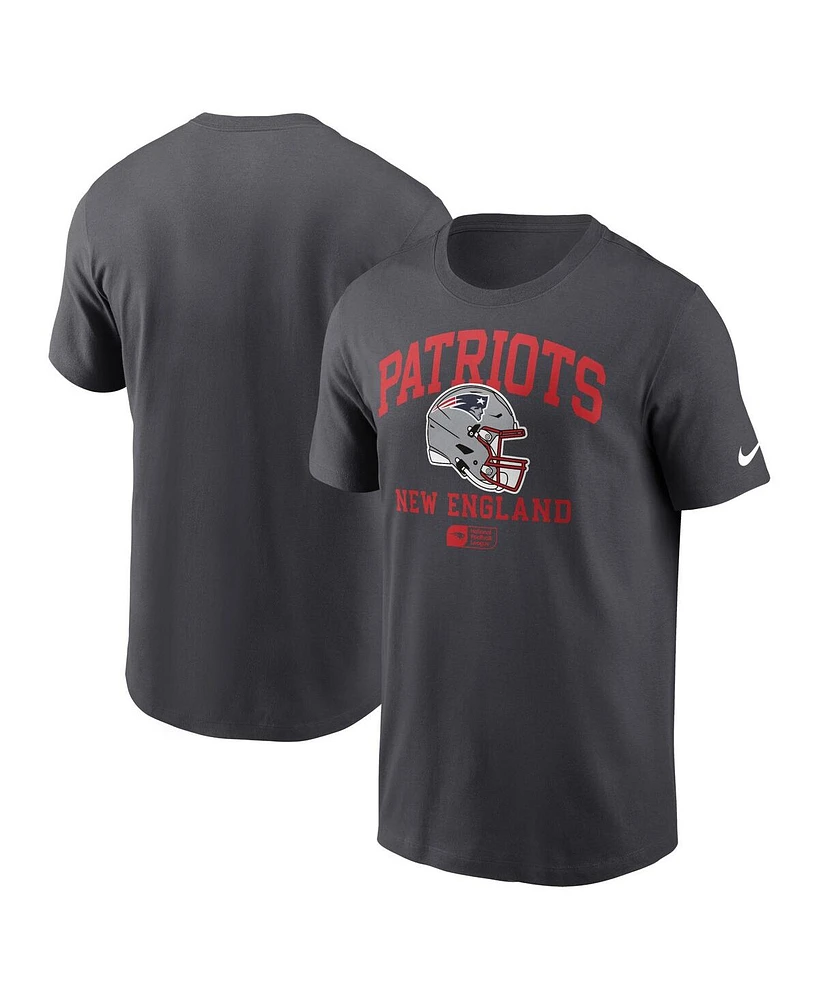 Nike Men's Anthracite New England Patriots Helmet Essential T-Shirt