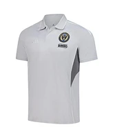 Adidas Men's Silver Philadelphia Union 2025 Training Polo Shirt