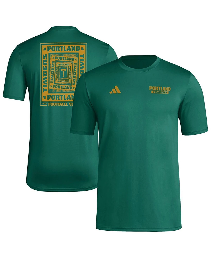 Adidas Men's Green Portland Timbers Local Wrap T-Shirt