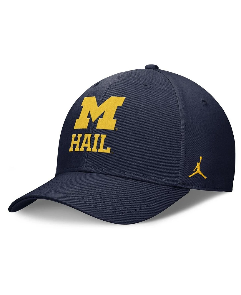 Jordan Men's Navy Michigan Wolverines Performance Club Adjustable Hat