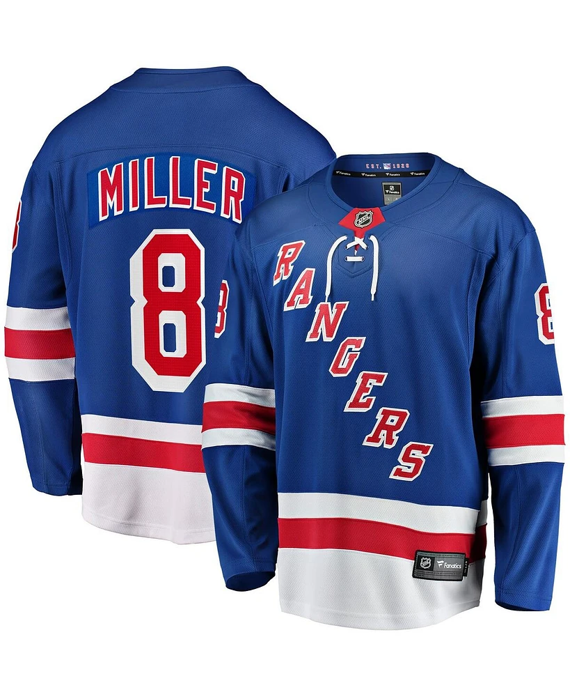 Fanatics Men's J.t. Miller Blue New York Rangers Home Breakaway Jersey