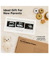 Trio Baby Sonogram Picture Frame, Ultrasound Frames for Nursery, Mom to Be Gifts