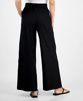 I.n.c. International Concepts Petite High-Rise Wide-Leg Pants, Exclusively at Macy's