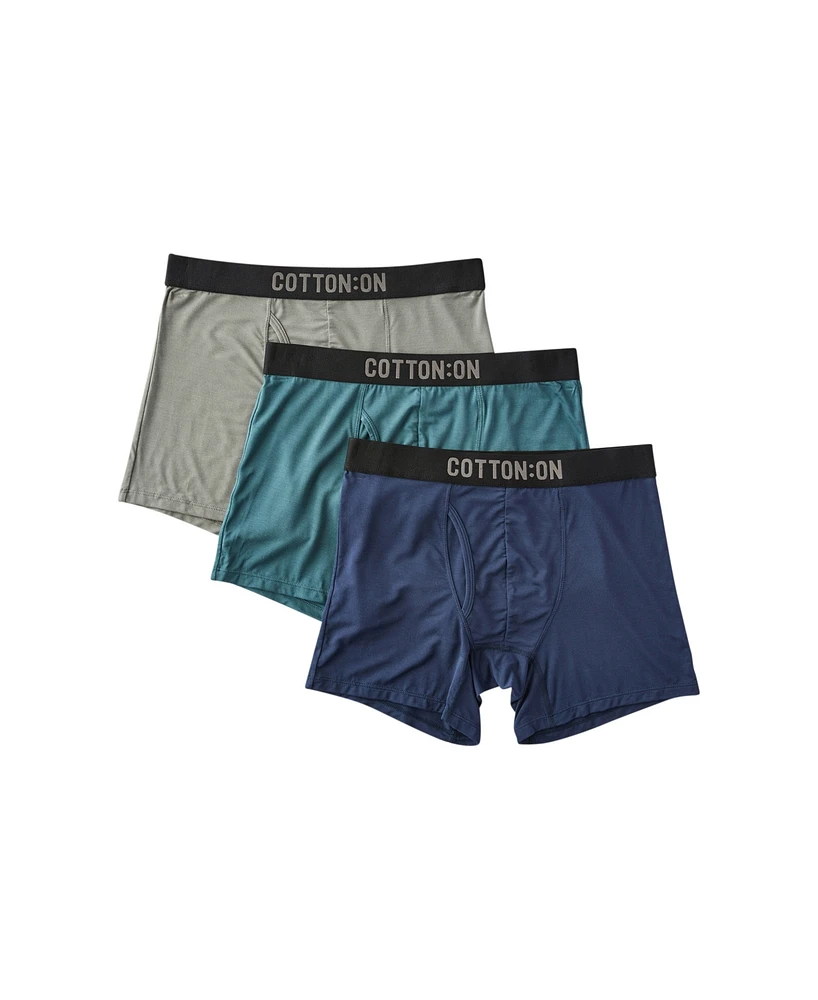 Cotton On Men's 3-Pack Regular Fit Trunk Underwear
