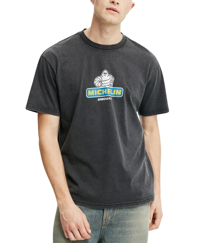 Cotton On Men's Michelin Loose Fit Short Sleeve T-Shirt