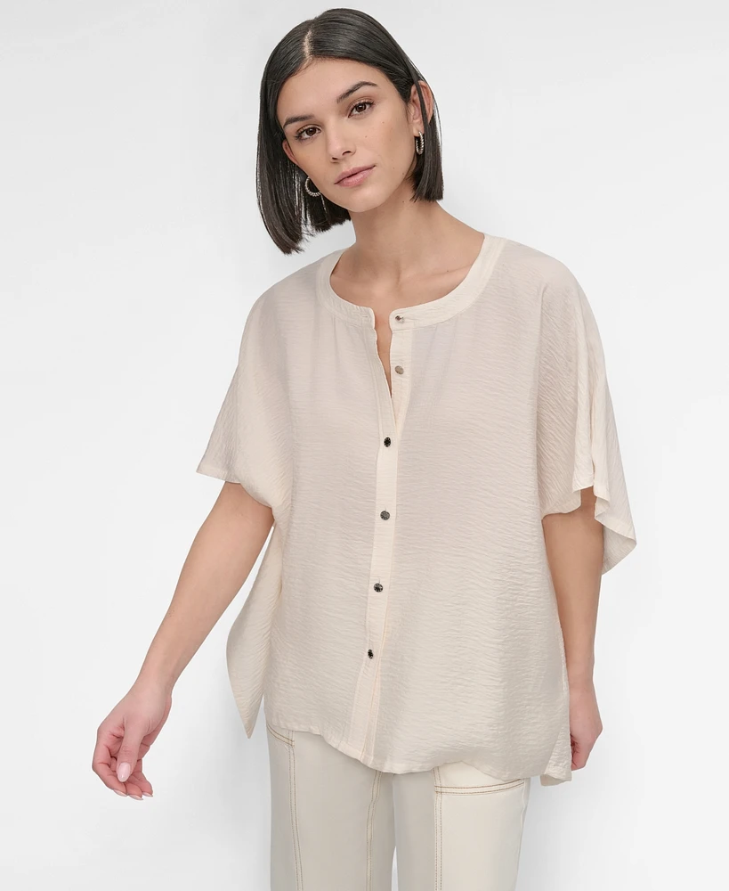 Dkny Women's Flowy Voile Top