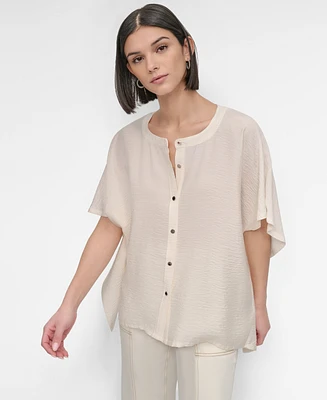 Dkny Women's Flowy Voile Top