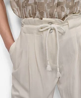 Dkny Women's Tie-Front Wide-Leg Pants