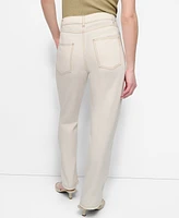 Dkny Women's Contrast-Stitch Denim Pants
