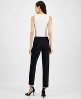 Anne Klein Women's Pull-On Straight-Leg Ankle Pants