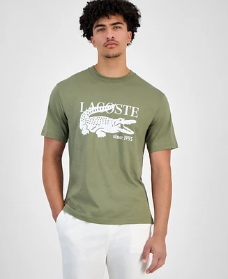Lacoste Men's Classic-Fit Logo Crocodile Graphic T-Shirt