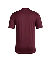 Adidas Men's Maroon Arizona State Sun Devils Locker On-Court The Fade Pregame Aeroready T-Shirt