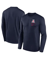 Nike Men's Navy Arizona Wildcats Primary Stack Legend Long Sleeve T-Shirt