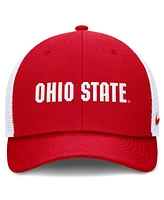 Nike Men's Scarlet Ohio State Buckeyes Rise Performance Adjustable Trucker Hat