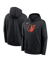 Nike Men's Black Baltimore Orioles Logo Club Fleece Pullover Hoodie