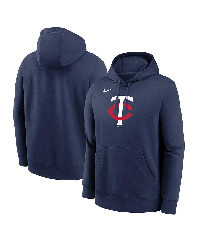 Nike Men's Navy Minnesota Twins Logo Club Fleece Pullover Hoodie
