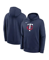 Nike Men's Navy Minnesota Twins Logo Club Fleece Pullover Hoodie