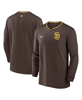 Nike Men's Brown San Diego Padres Authentic Collection Performance Half-Zip Top