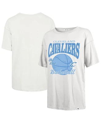 '47 Brand Women's White Cleveland Cavaliers City Edition Down Court Sadie T-Shirt