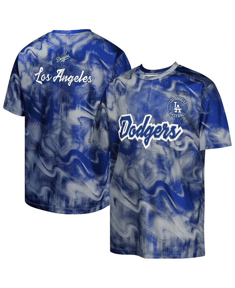 Outerstuff Big Boys and Girls Royal/Gray Los Angeles Dodgers Pinch Hitter T-Shirt