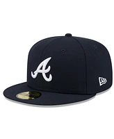 New Era Men's Navy Atlanta Braves 2025 Jackie Robinson Day 59FIFTY Fitted Hat