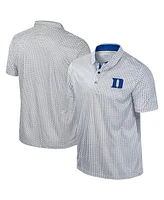 Colosseum Men's Black Duke Blue Devils Big Tall Marty Rival Polo Shirt