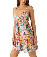 O'Neill Juniors' Simone Printed Ruffled Mini Dress